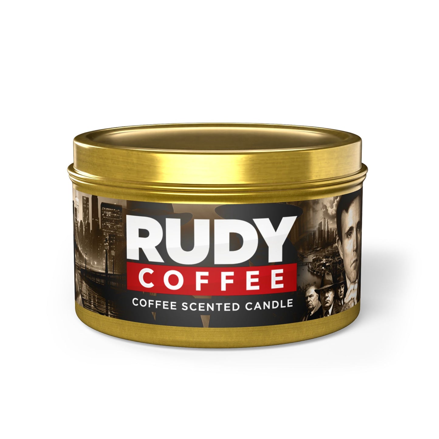 Rudy Coffee - JUSTICE - coffee scented - Tin Candles