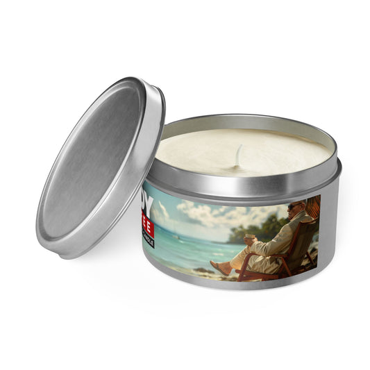 Rudy Coffee - CHILLING - coffee scented - Tin Candles