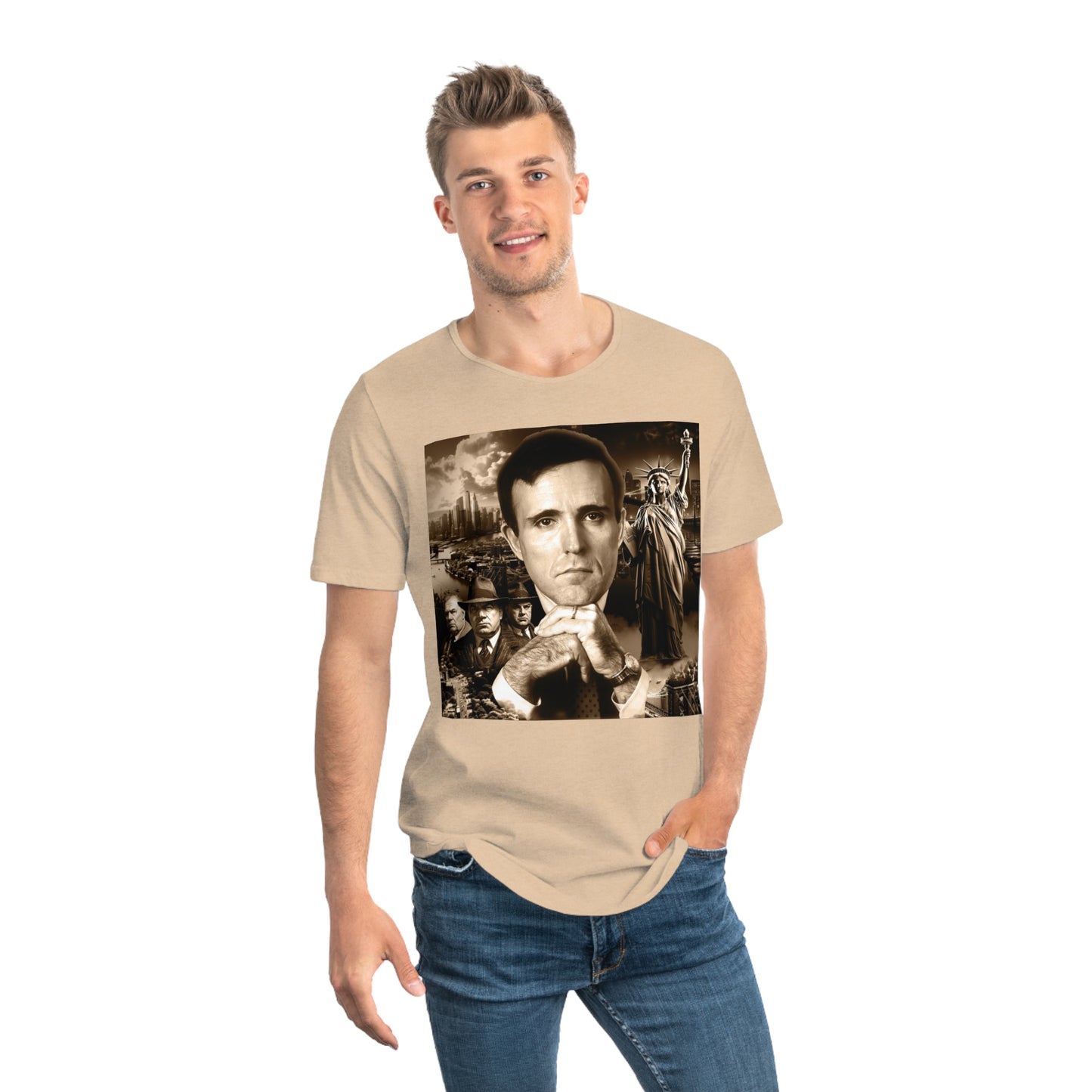 Rudy Coffee - JUSTICE - Curved hem T-shirt