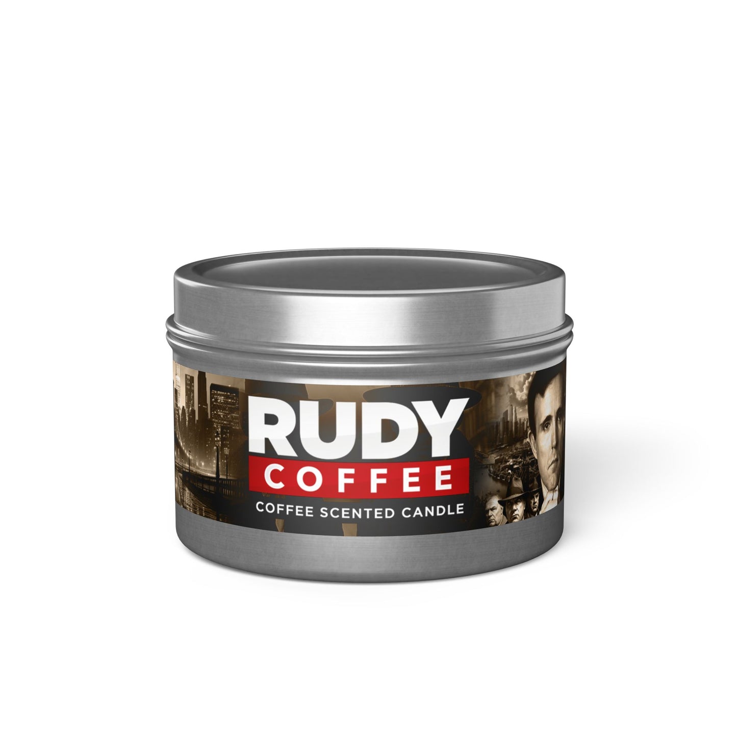 Rudy Coffee - JUSTICE - coffee scented - Tin Candles
