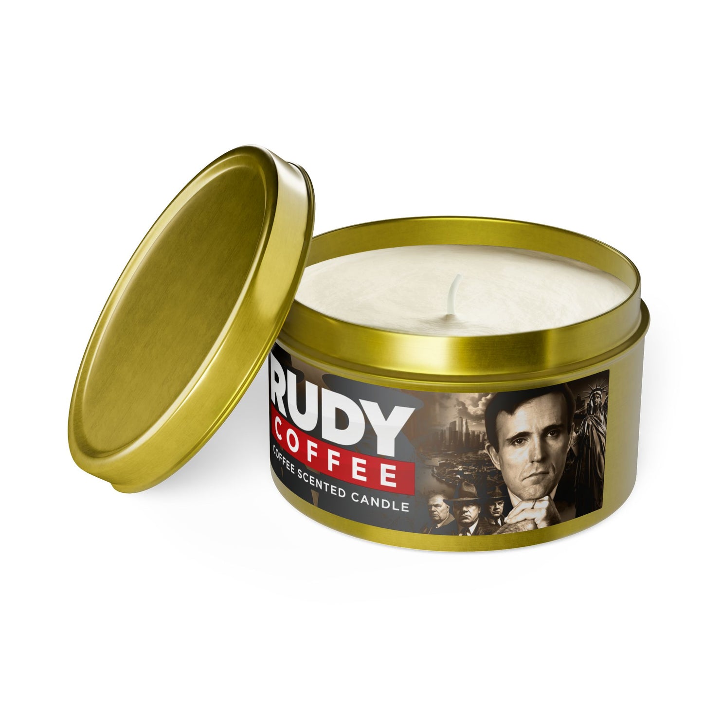 Rudy Coffee - JUSTICE - coffee scented - Tin Candles