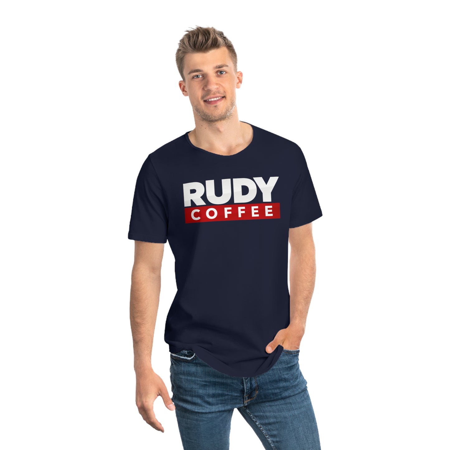 Rudy Coffee - America's Mayor - Curved hem T-shirt