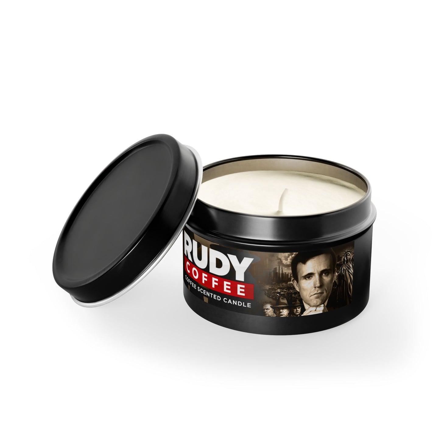 Rudy Coffee - JUSTICE - coffee scented - Tin Candles