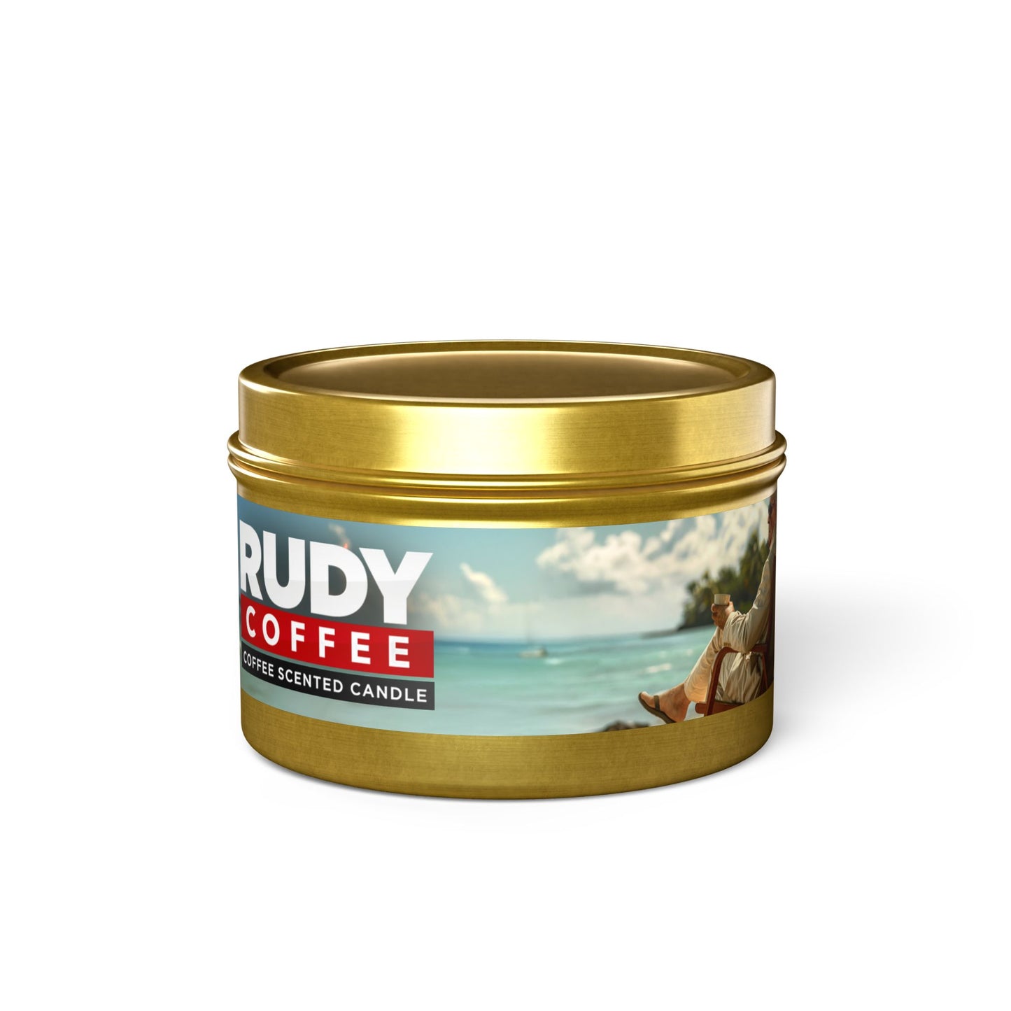 Rudy Coffee - CHILLING - coffee scented - Tin Candles