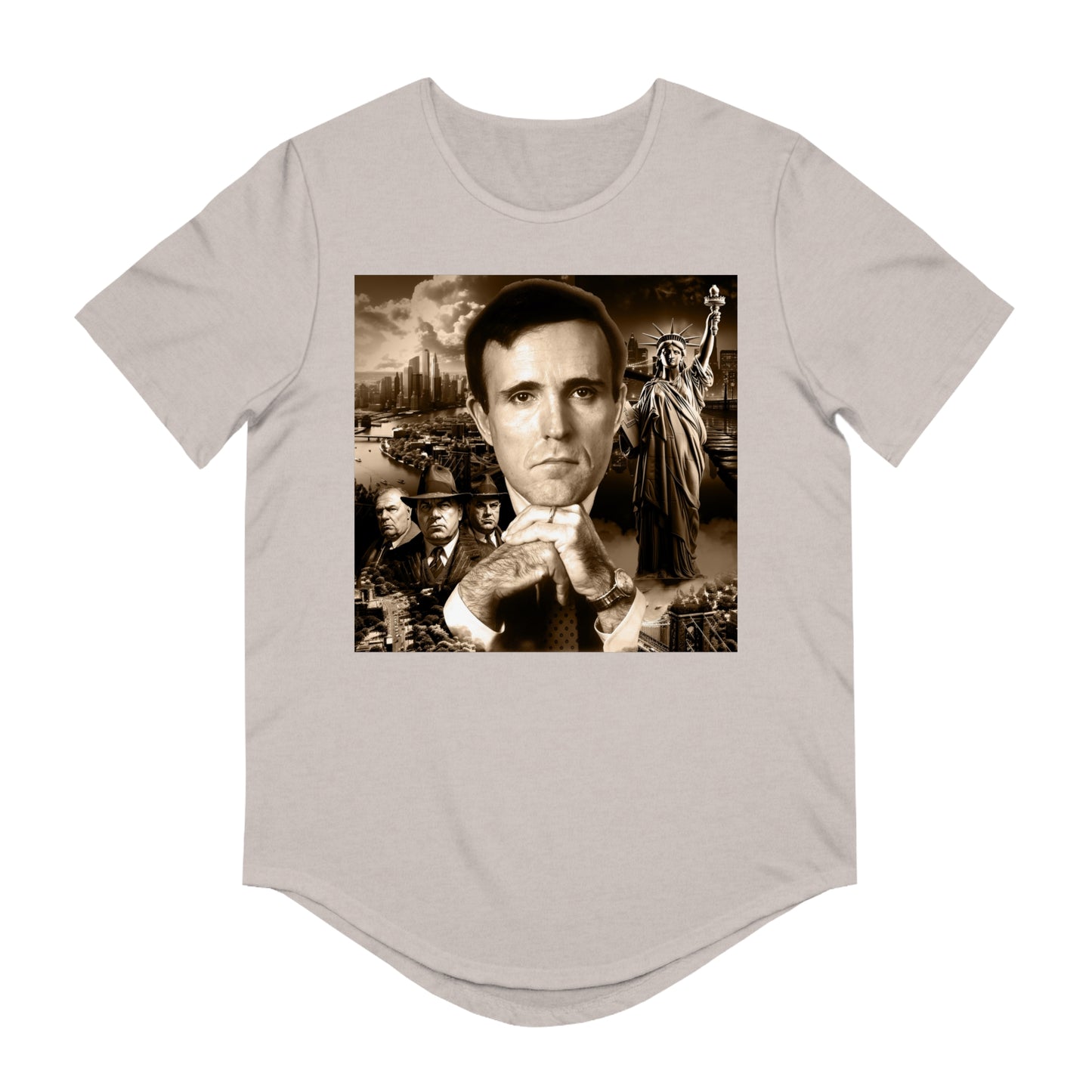 Rudy Coffee - JUSTICE - Curved hem T-shirt