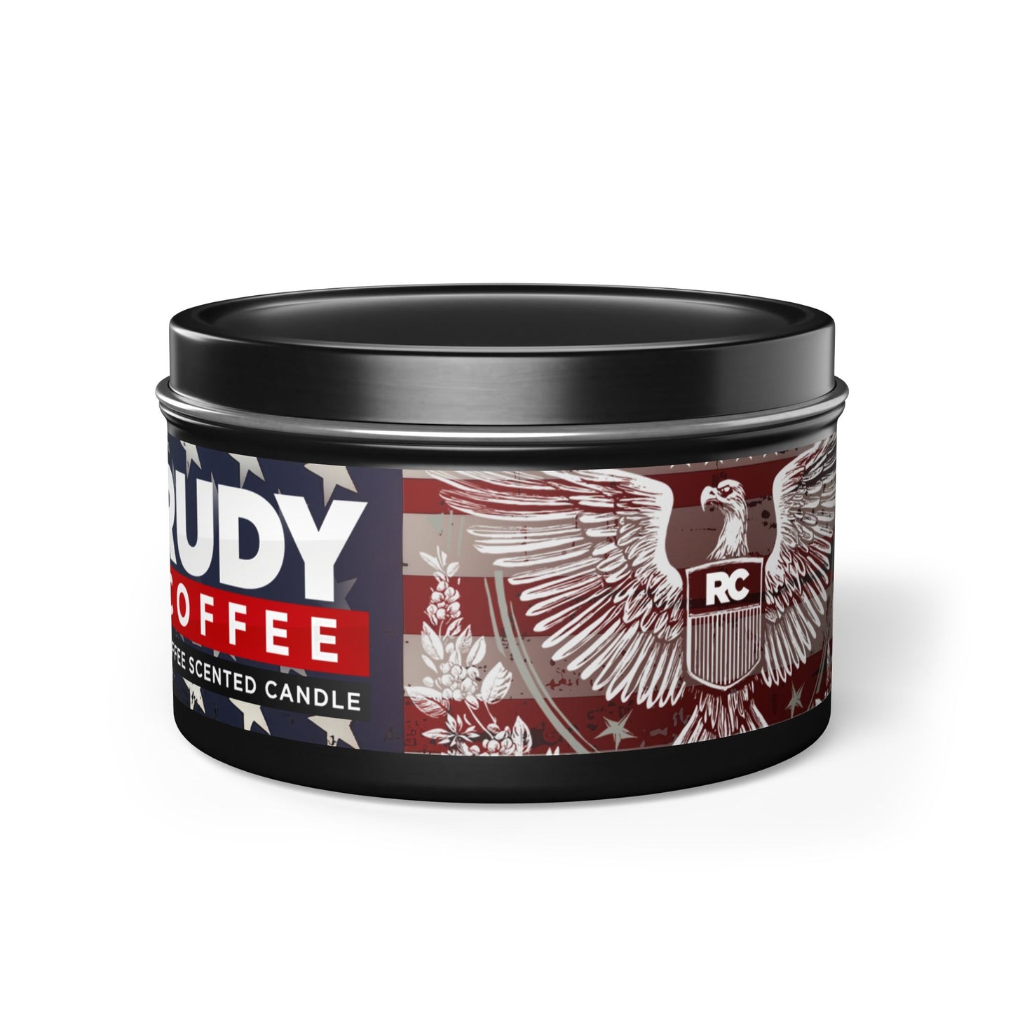 Rudy Coffee - Eagle Seal - coffee scented - Tin Candles