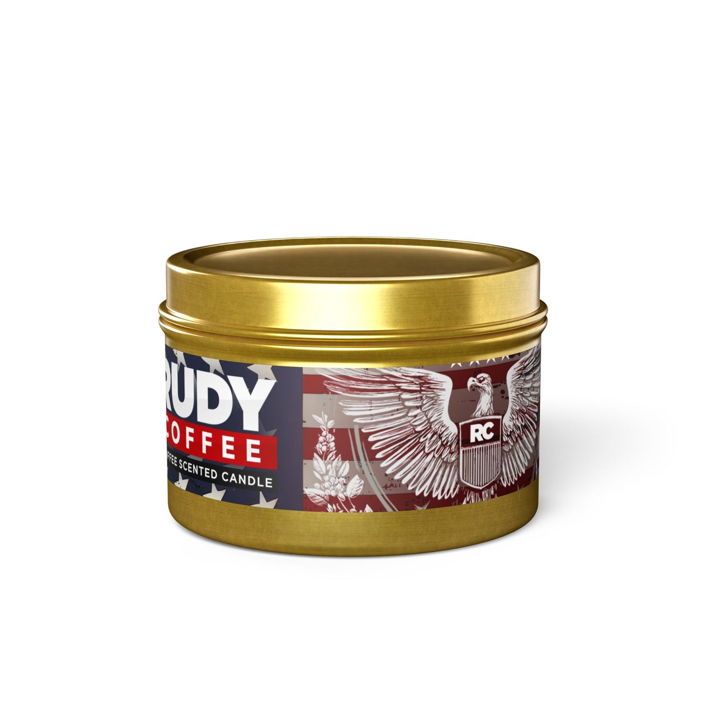 Rudy Coffee - Eagle Seal - coffee scented - Tin Candles