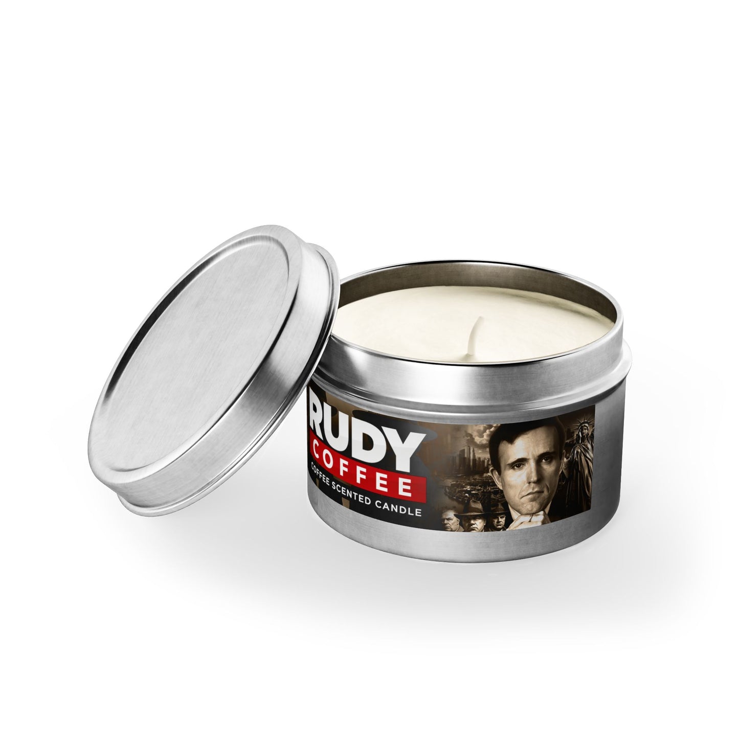 Rudy Coffee - JUSTICE - coffee scented - Tin Candles