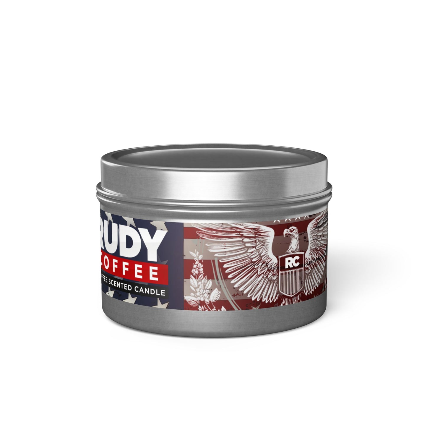 Rudy Coffee - Eagle Seal - coffee scented - Tin Candles