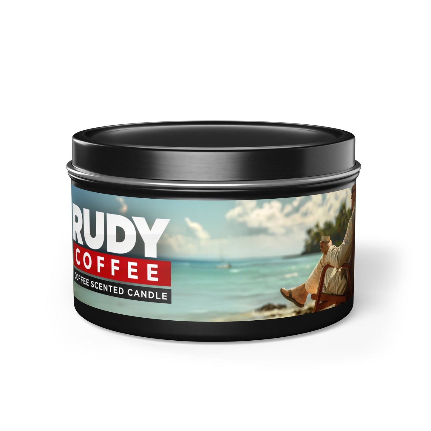Rudy Coffee - CHILLING - coffee scented - Tin Candles