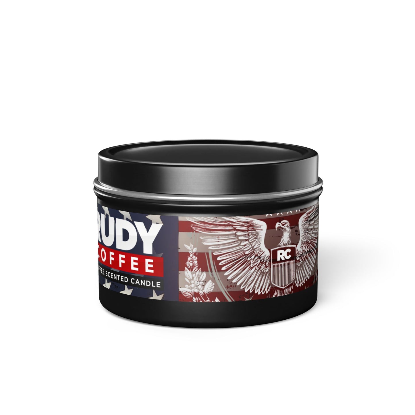 Rudy Coffee - Eagle Seal - coffee scented - Tin Candles