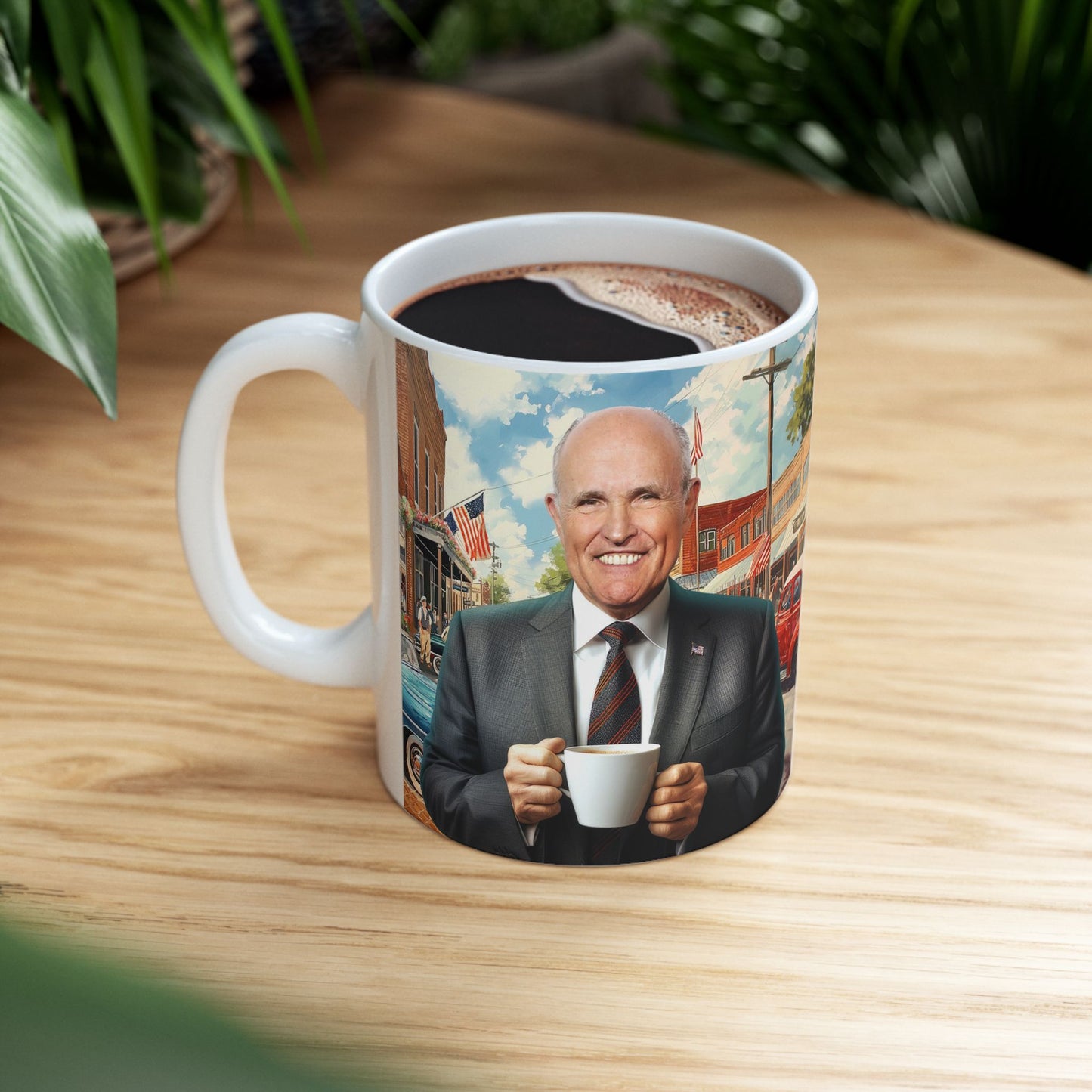 Morning coffee with Rudy mug