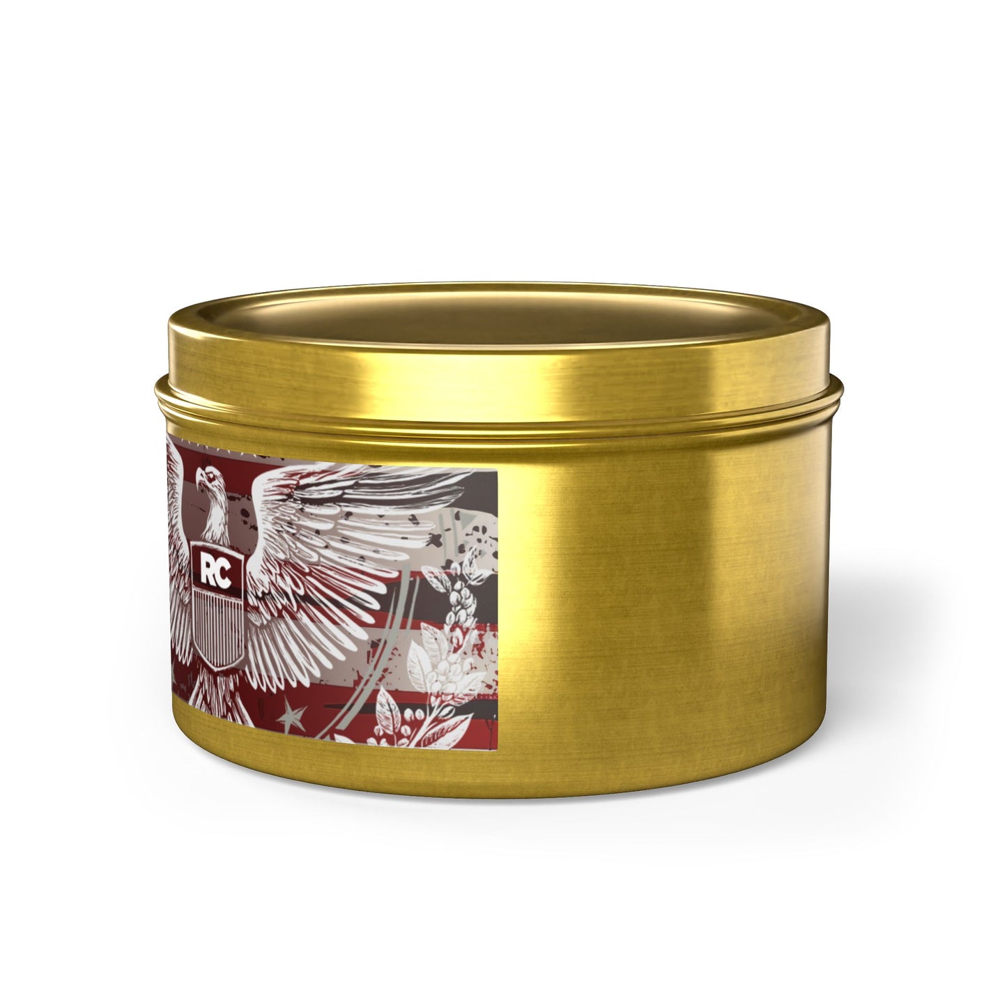 Rudy Coffee - Eagle Seal - coffee scented - Tin Candles