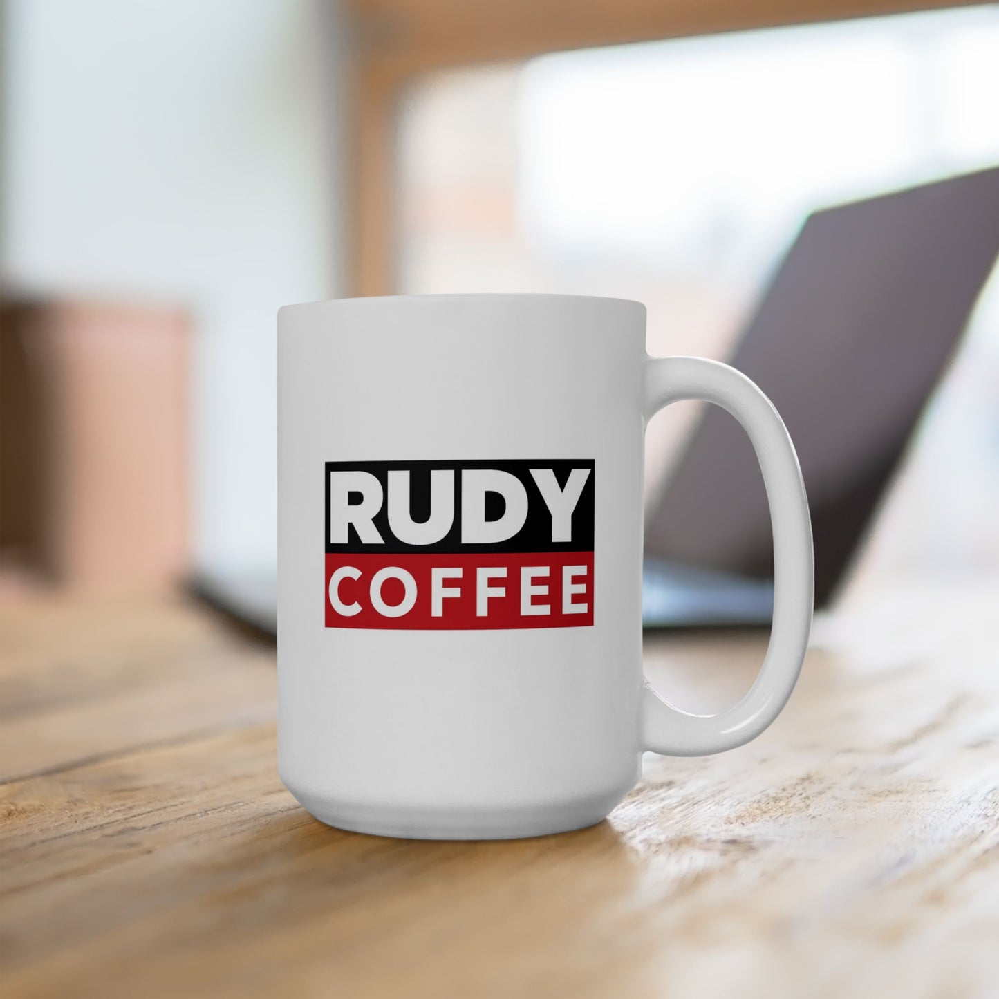 Rudy Coffee logo mug