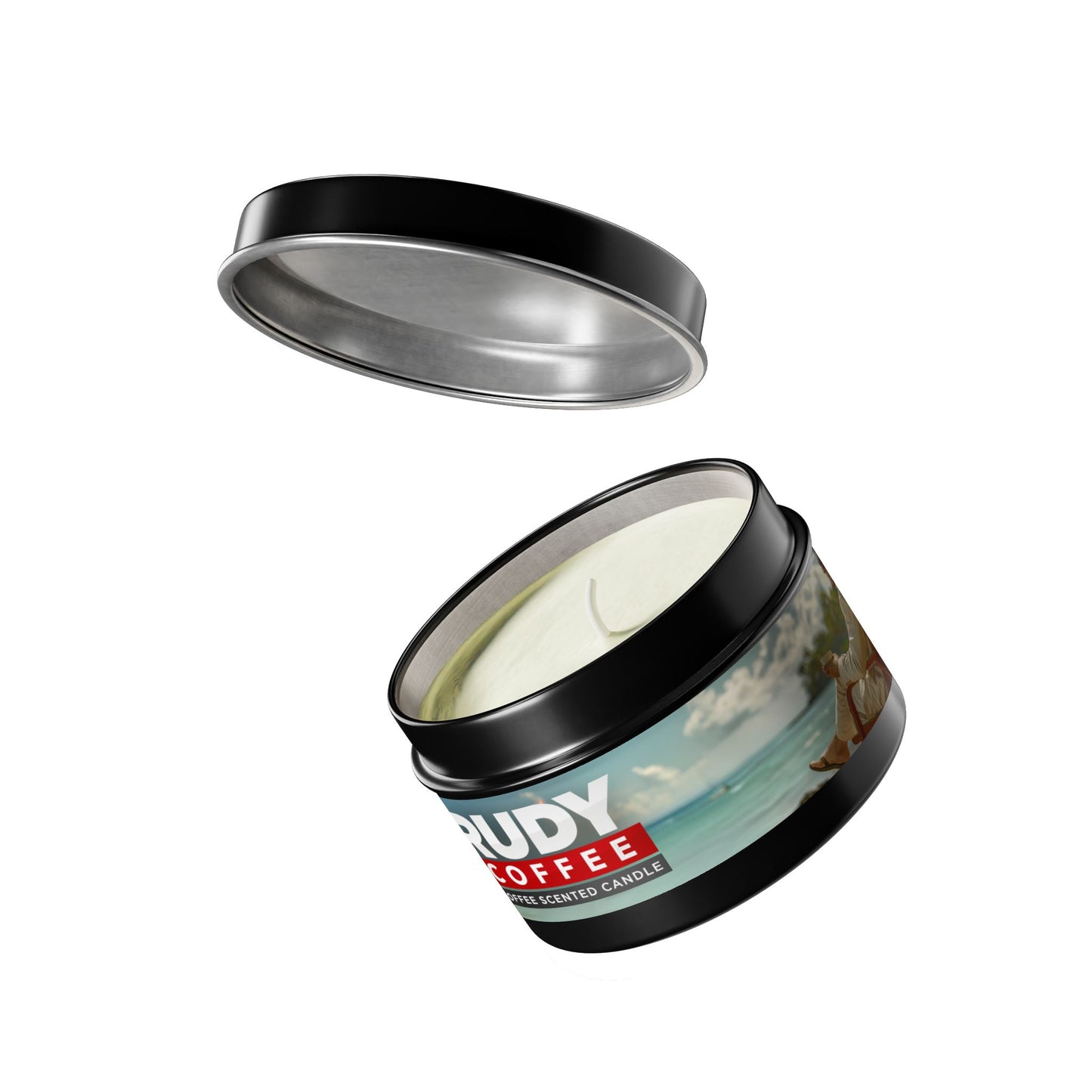 Rudy Coffee - CHILLING - coffee scented - Tin Candles