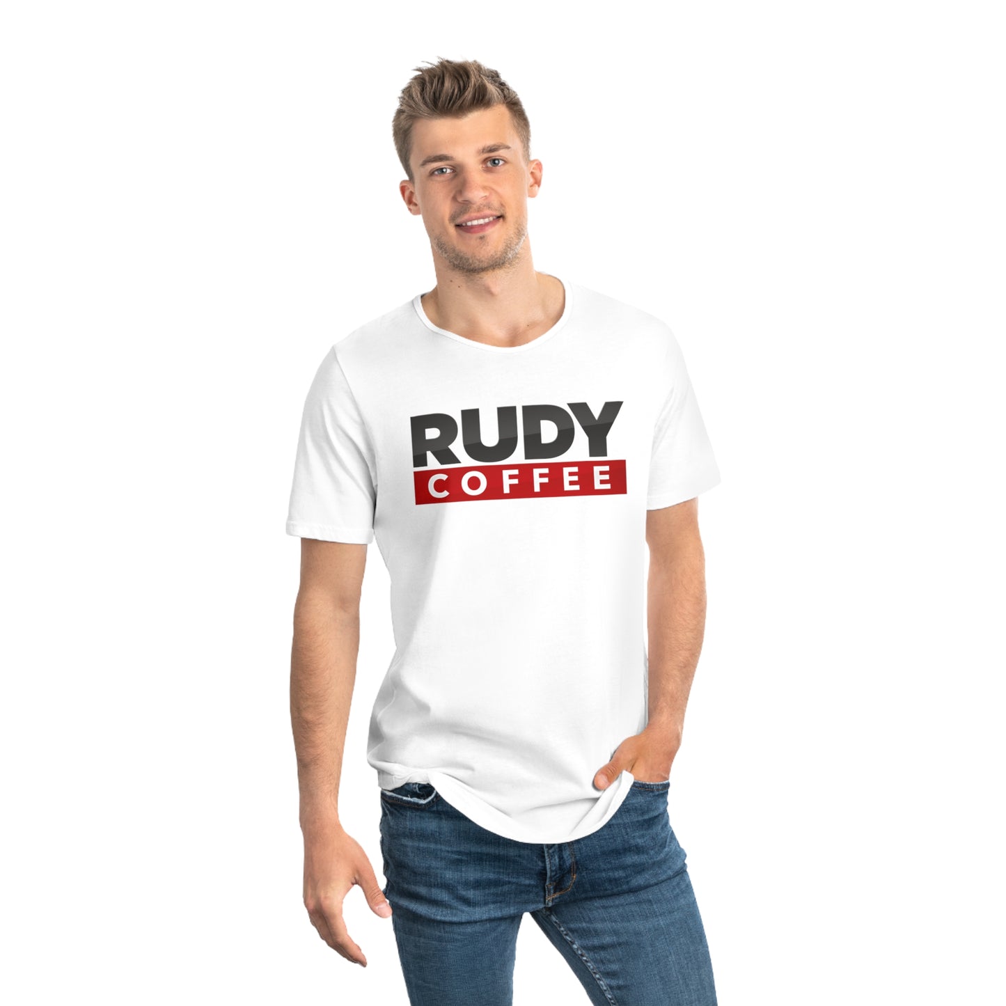 Rudy Coffee - America's Mayor - Curved hem T-shirt