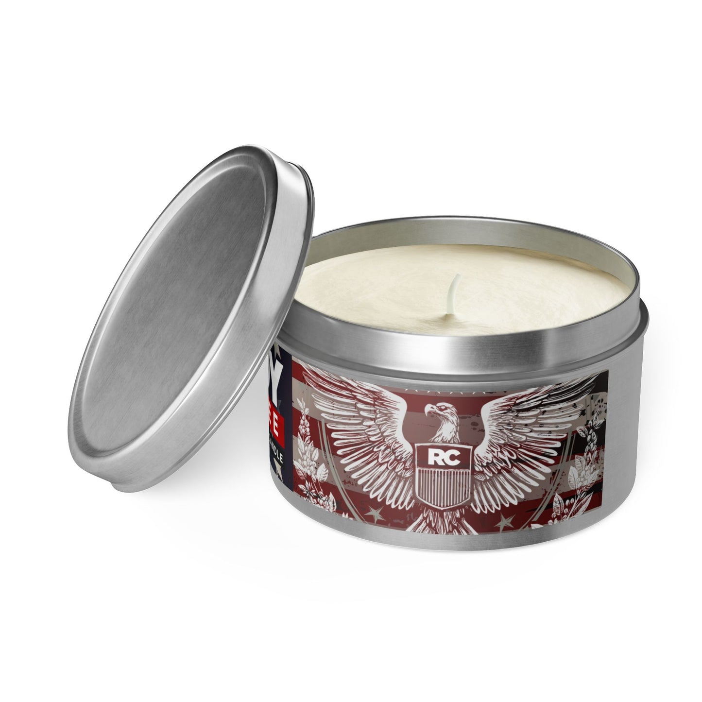 Rudy Coffee - Eagle Seal - coffee scented - Tin Candles
