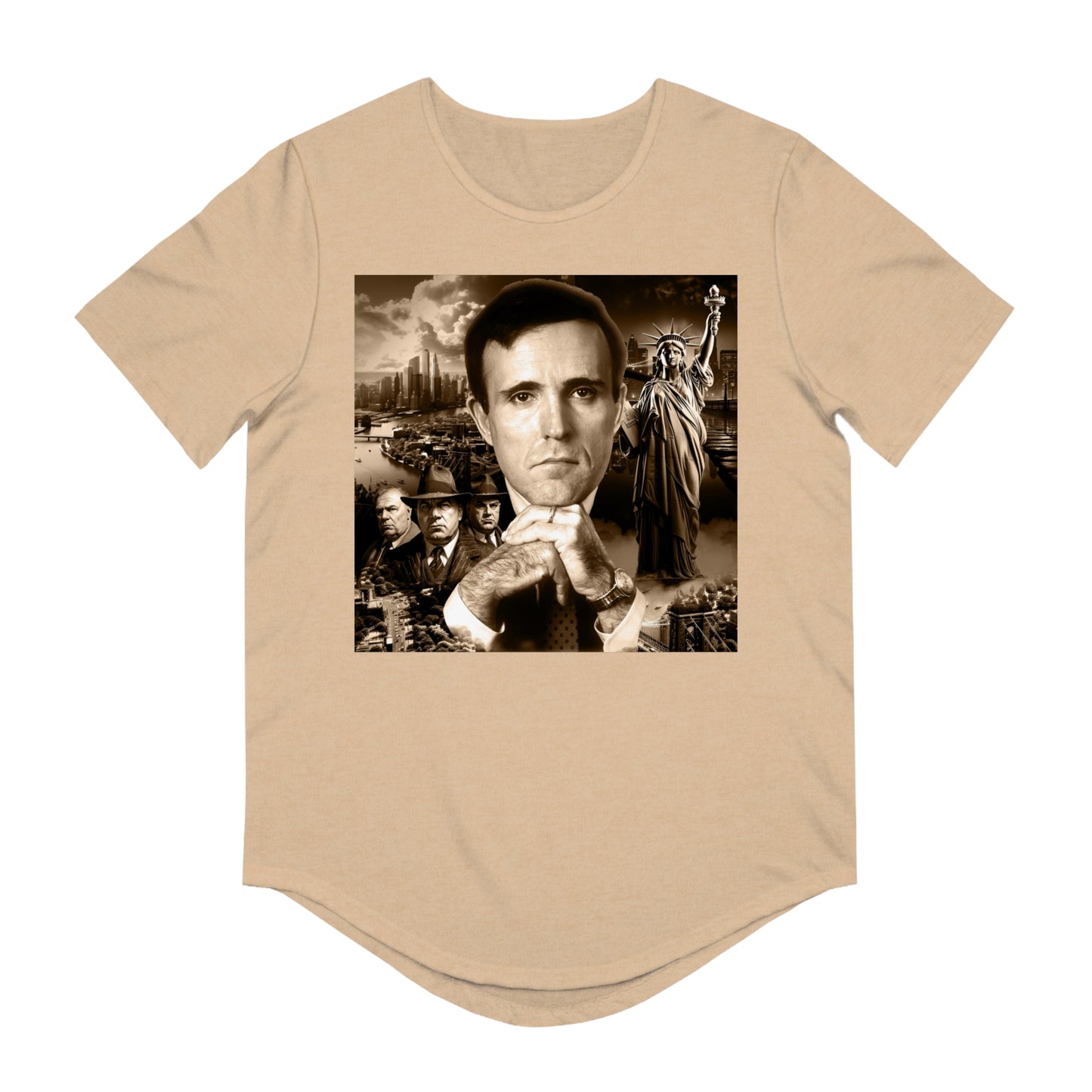 Rudy Coffee - JUSTICE - Curved hem T-shirt