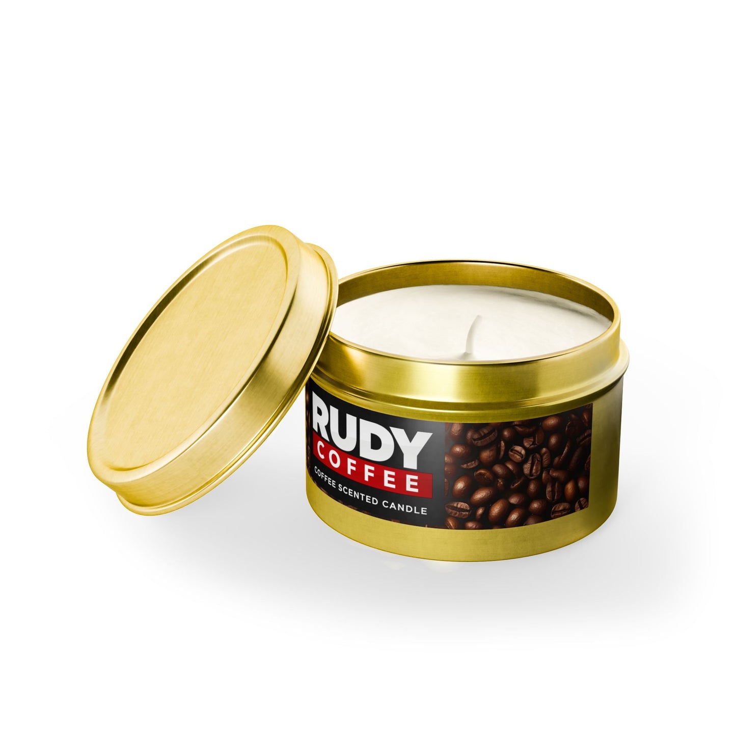 Rudy Coffee - coffee scented - Tin Candles