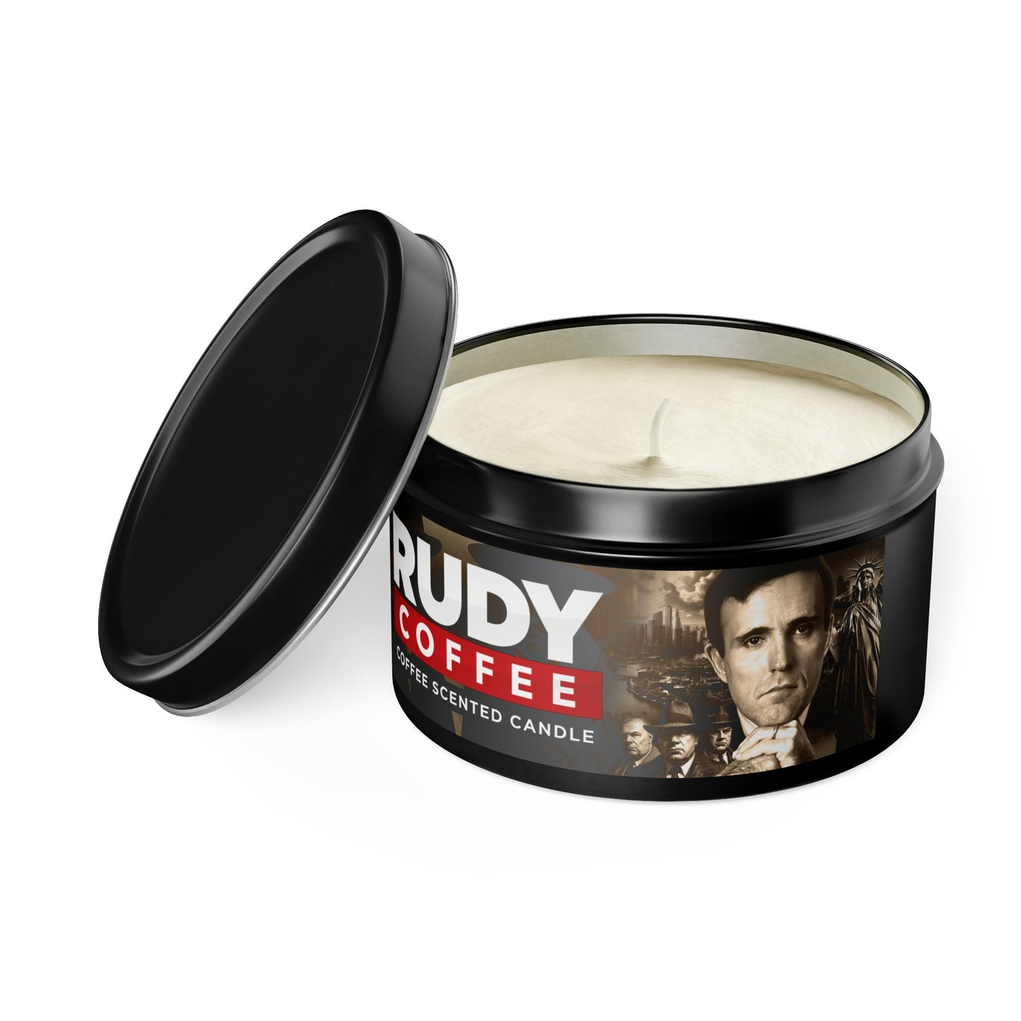 Rudy Coffee - JUSTICE - coffee scented - Tin Candles