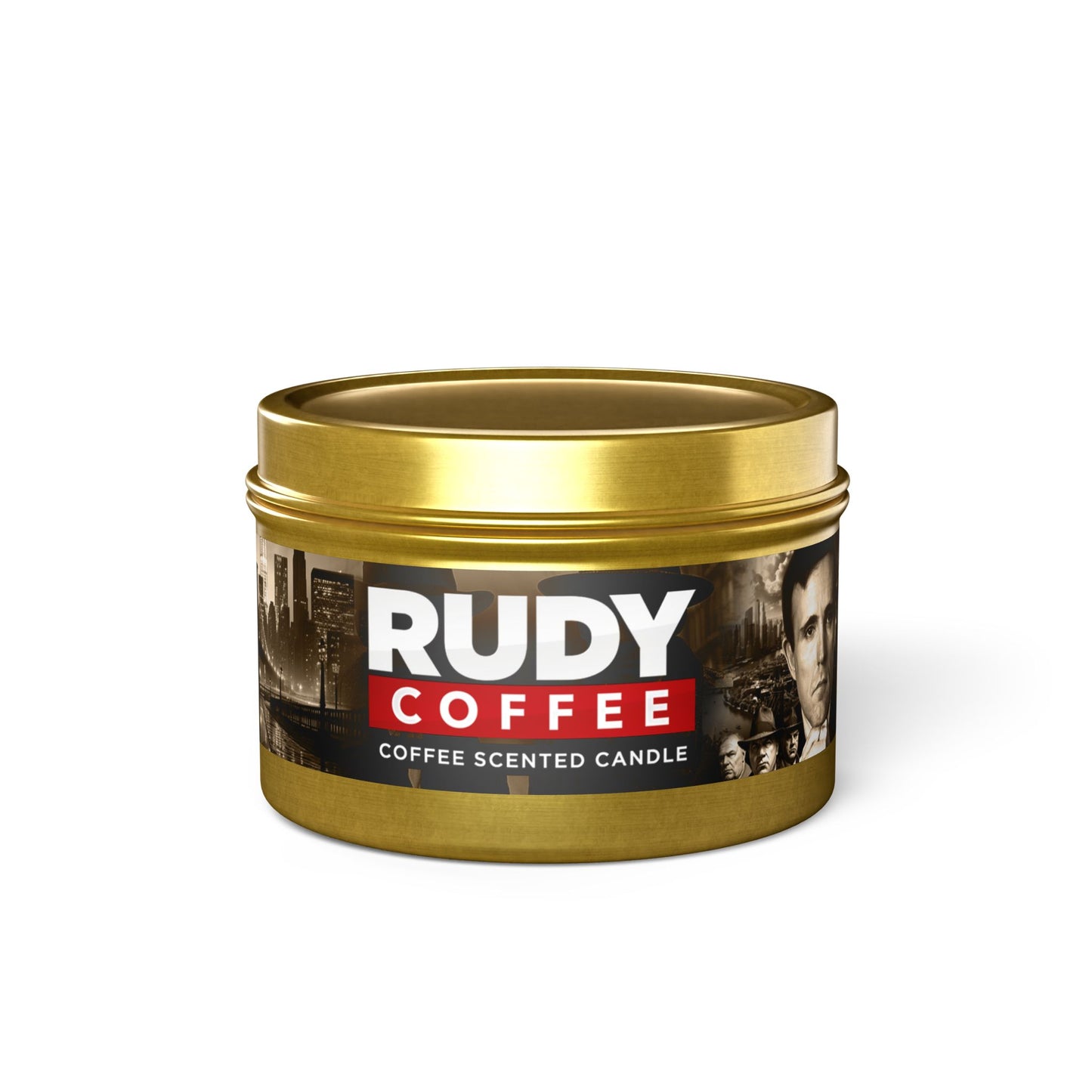 Rudy Coffee - JUSTICE - coffee scented - Tin Candles