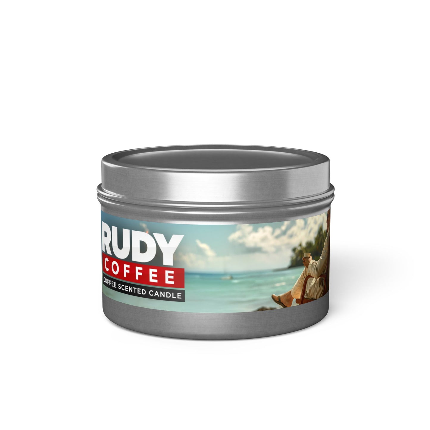Rudy Coffee - CHILLING - coffee scented - Tin Candles
