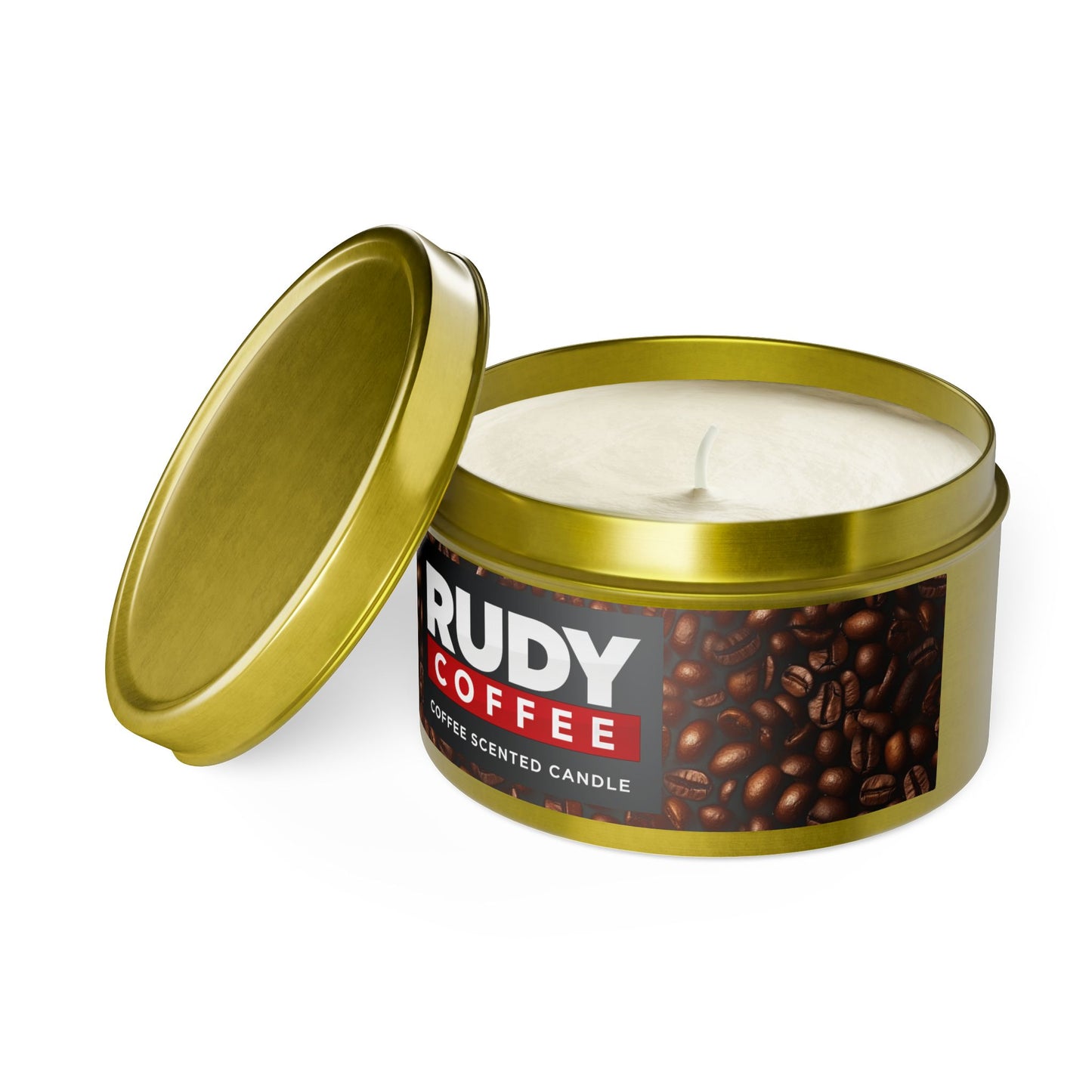 Rudy Coffee - coffee scented - Tin Candles