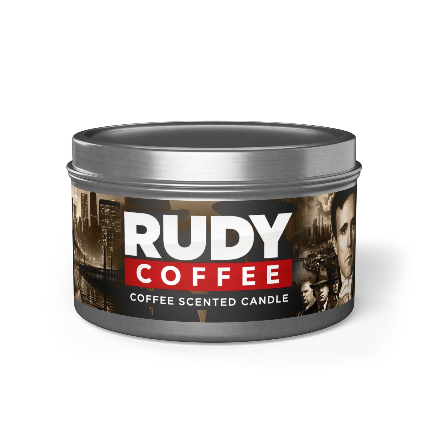 Rudy Coffee - JUSTICE - coffee scented - Tin Candles