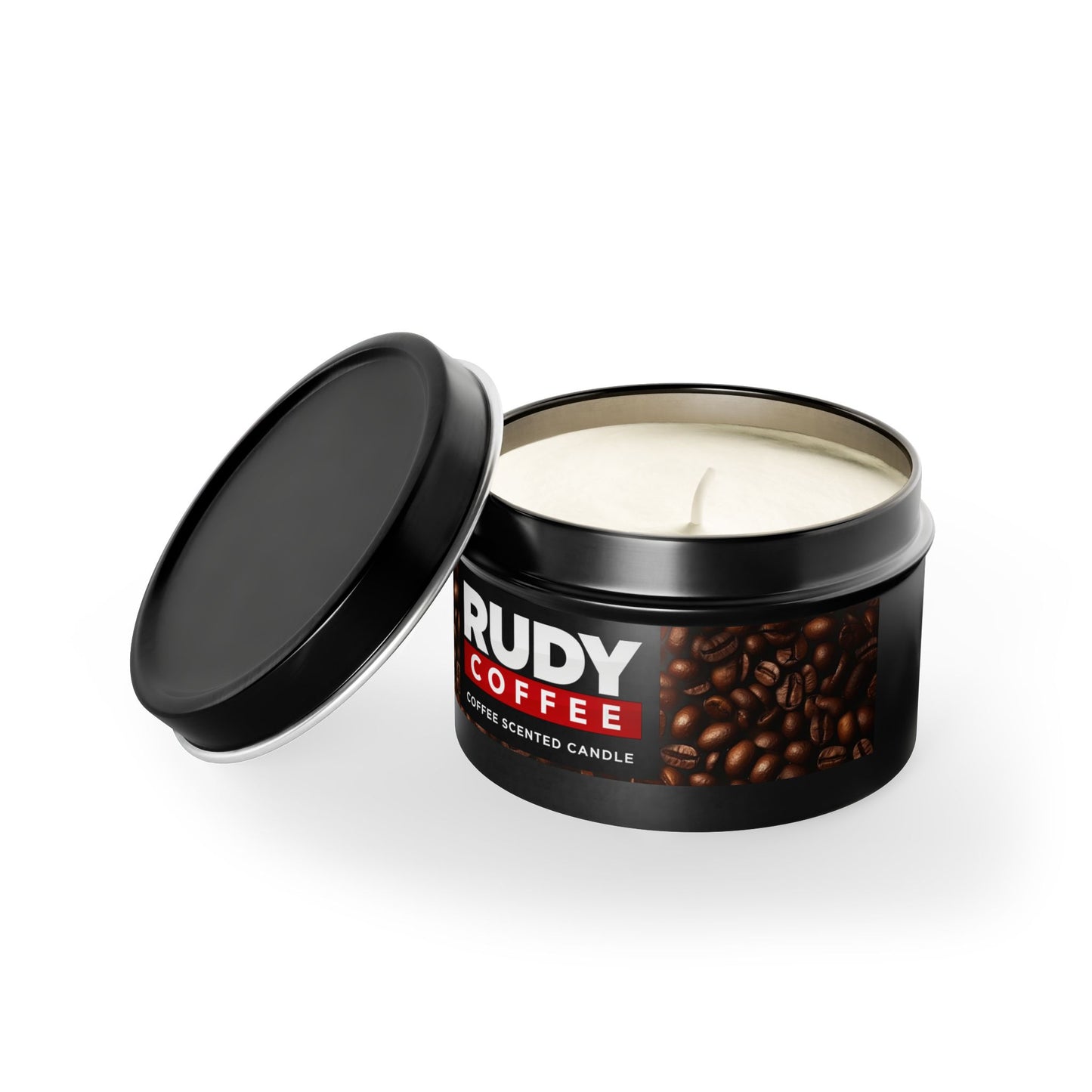 Rudy Coffee - coffee scented - Tin Candles