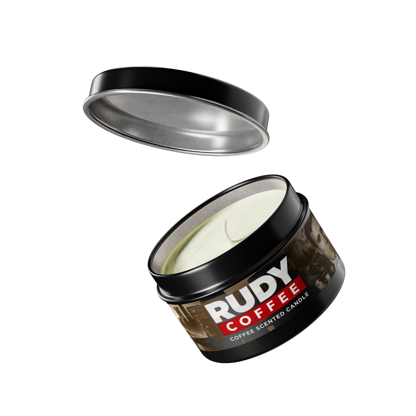 Rudy Coffee - JUSTICE - coffee scented - Tin Candles