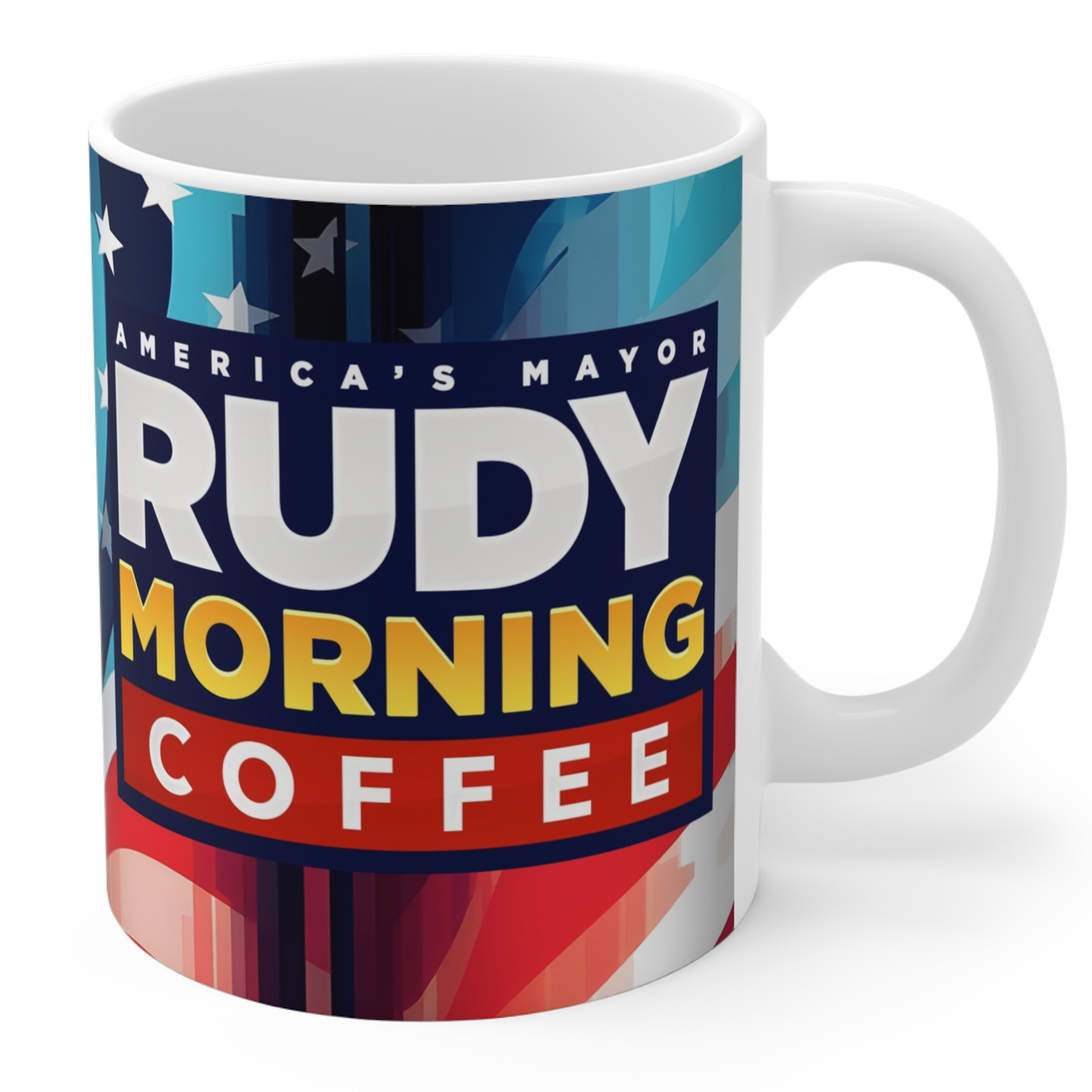 Morning coffee with Rudy mug