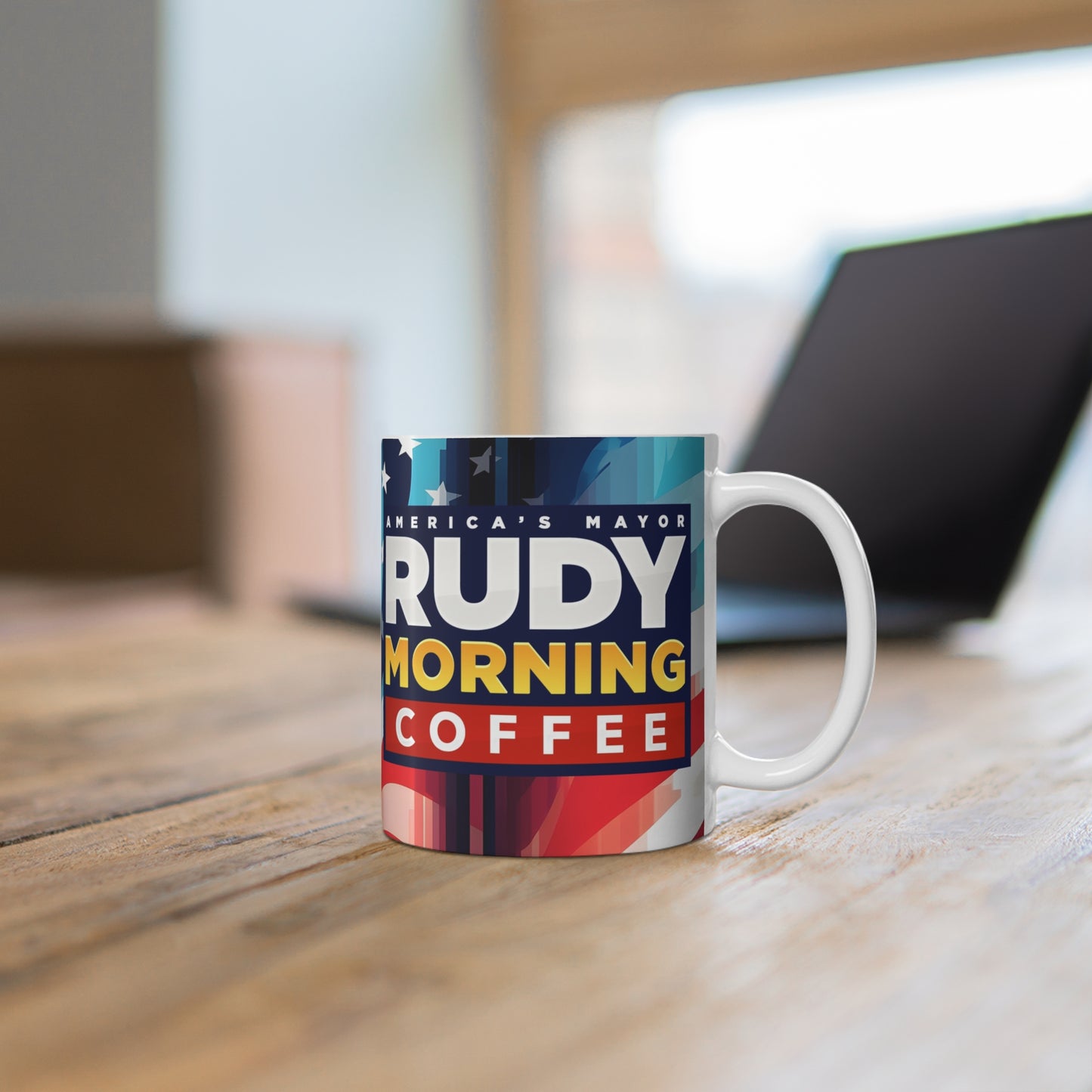 Morning coffee with Rudy mug