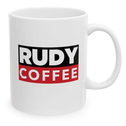 Rudy Coffee logo mug