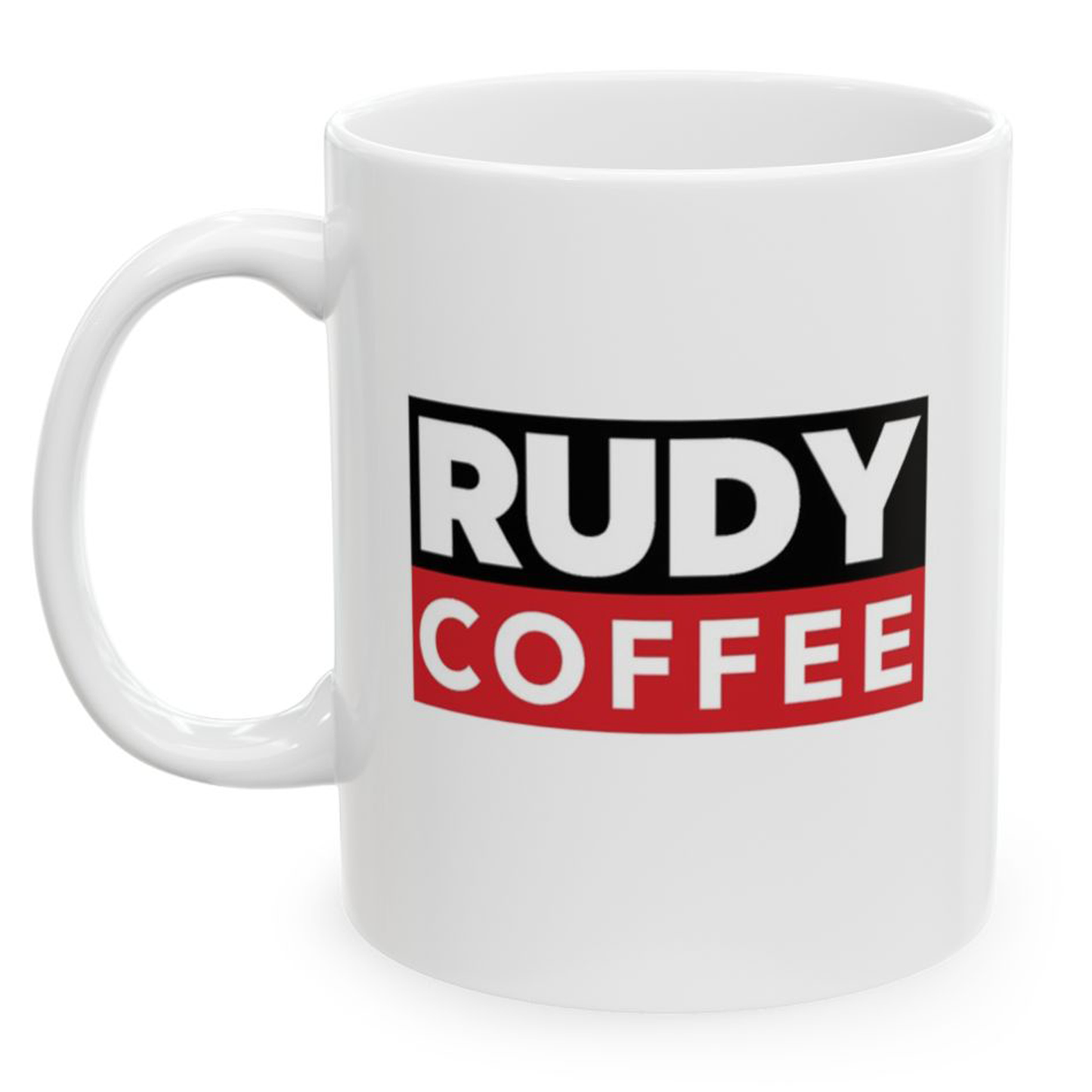 Rudy Coffee logo mug