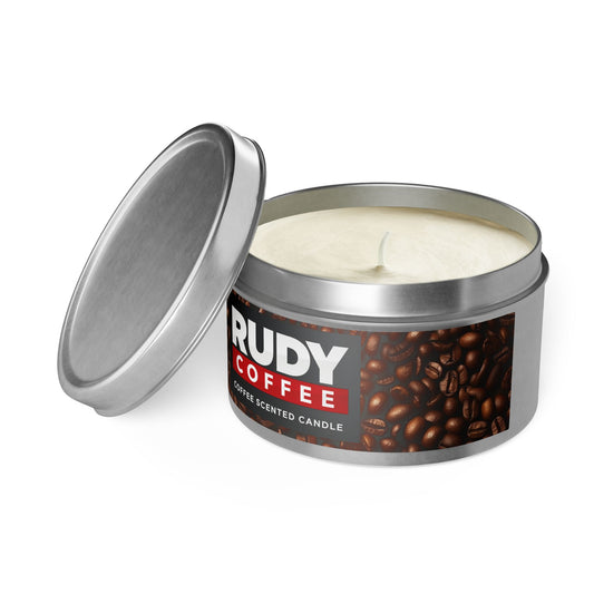 Rudy Coffee - coffee scented - Tin Candles